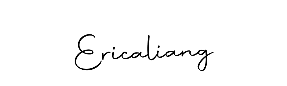 Create a beautiful signature design for name Ericaliang. With this signature (Autography-DOLnW) fonts, you can make a handwritten signature for free. Ericaliang signature style 10 images and pictures png