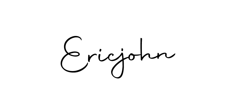 How to make Ericjohn name signature. Use Autography-DOLnW style for creating short signs online. This is the latest handwritten sign. Ericjohn signature style 10 images and pictures png
