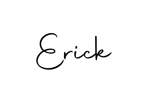 Create a beautiful signature design for name Erick. With this signature (Autography-DOLnW) fonts, you can make a handwritten signature for free. Erick signature style 10 images and pictures png