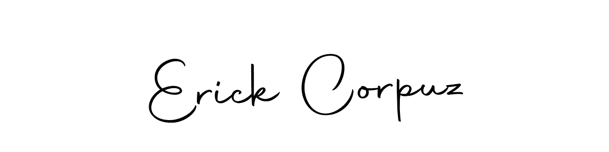 Create a beautiful signature design for name Erick Corpuz. With this signature (Autography-DOLnW) fonts, you can make a handwritten signature for free. Erick Corpuz signature style 10 images and pictures png