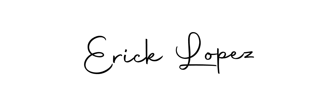 Design your own signature with our free online signature maker. With this signature software, you can create a handwritten (Autography-DOLnW) signature for name Erick Lopez. Erick Lopez signature style 10 images and pictures png
