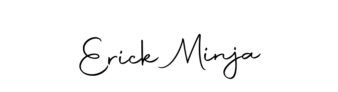Create a beautiful signature design for name Erick Minja. With this signature (Autography-DOLnW) fonts, you can make a handwritten signature for free. Erick Minja signature style 10 images and pictures png