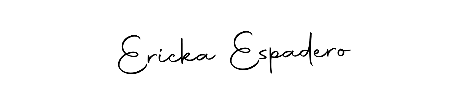 Make a beautiful signature design for name Ericka Espadero. With this signature (Autography-DOLnW) style, you can create a handwritten signature for free. Ericka Espadero signature style 10 images and pictures png