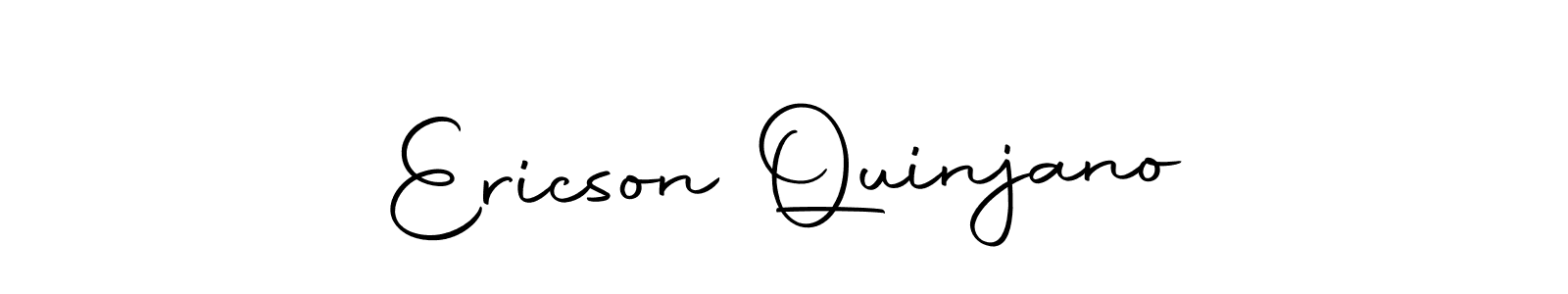 Design your own signature with our free online signature maker. With this signature software, you can create a handwritten (Autography-DOLnW) signature for name Ericson Quinjano. Ericson Quinjano signature style 10 images and pictures png