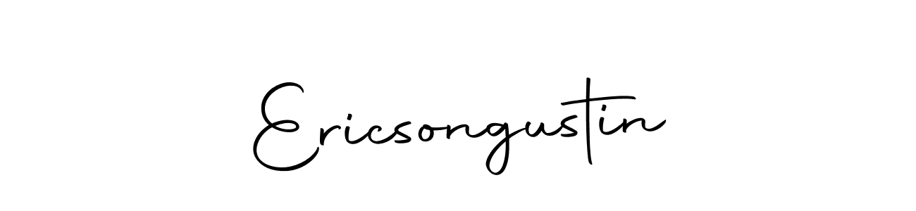 Design your own signature with our free online signature maker. With this signature software, you can create a handwritten (Autography-DOLnW) signature for name Ericsongustin. Ericsongustin signature style 10 images and pictures png