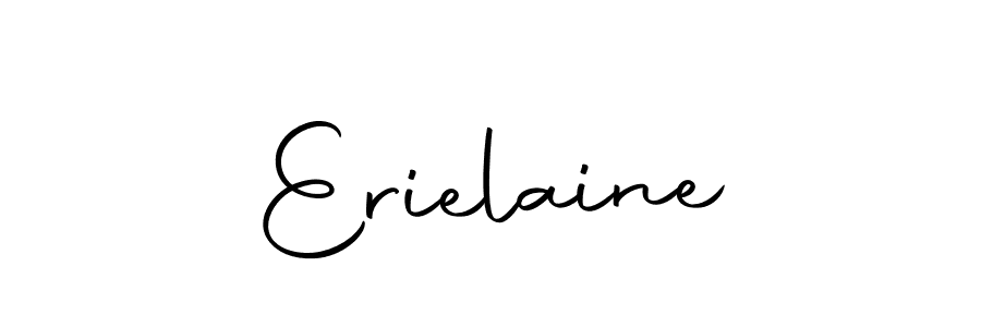 Use a signature maker to create a handwritten signature online. With this signature software, you can design (Autography-DOLnW) your own signature for name Erielaine. Erielaine signature style 10 images and pictures png