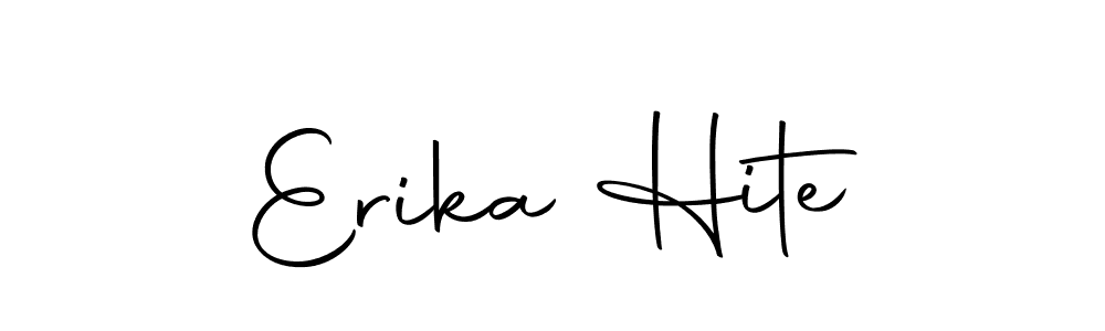 Also we have Erika Hite name is the best signature style. Create professional handwritten signature collection using Autography-DOLnW autograph style. Erika Hite signature style 10 images and pictures png