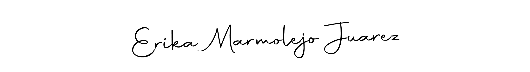 Make a short Erika Marmolejo Juarez signature style. Manage your documents anywhere anytime using Autography-DOLnW. Create and add eSignatures, submit forms, share and send files easily. Erika Marmolejo Juarez signature style 10 images and pictures png