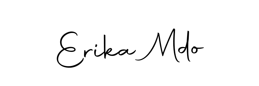 Use a signature maker to create a handwritten signature online. With this signature software, you can design (Autography-DOLnW) your own signature for name Erika Mdo. Erika Mdo signature style 10 images and pictures png