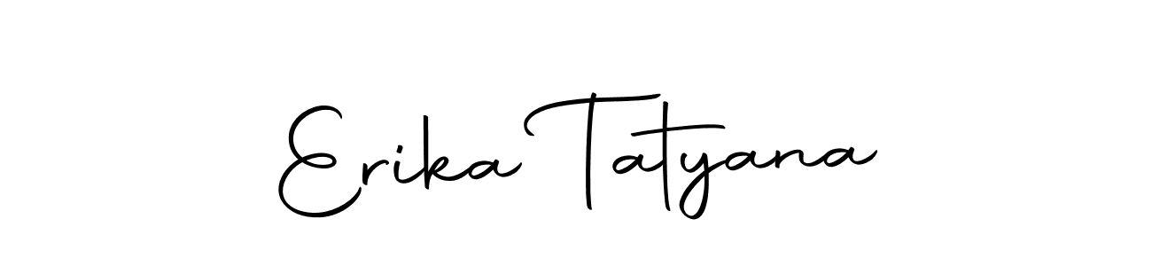 Here are the top 10 professional signature styles for the name Erika Tatyana. These are the best autograph styles you can use for your name. Erika Tatyana signature style 10 images and pictures png