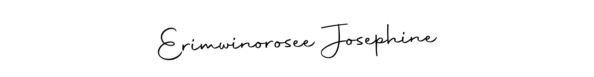 How to make Erimwinorosee Josephine name signature. Use Autography-DOLnW style for creating short signs online. This is the latest handwritten sign. Erimwinorosee Josephine signature style 10 images and pictures png