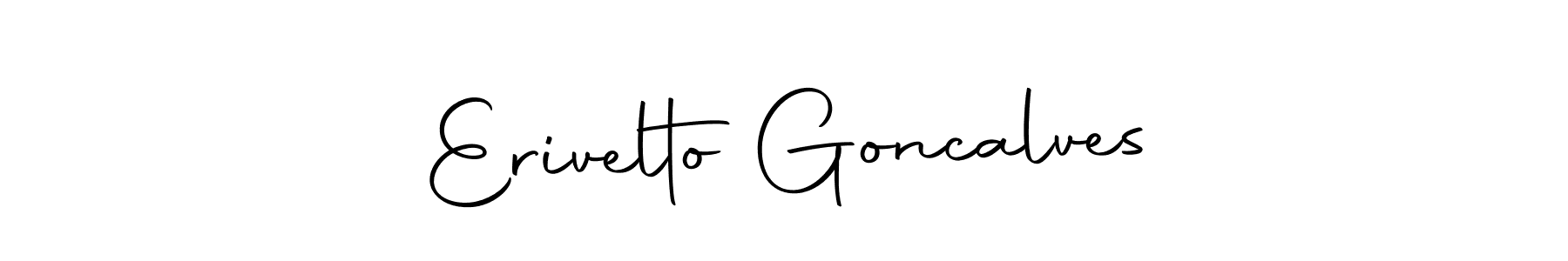 Make a beautiful signature design for name Erivelto Goncalves. With this signature (Autography-DOLnW) style, you can create a handwritten signature for free. Erivelto Goncalves signature style 10 images and pictures png