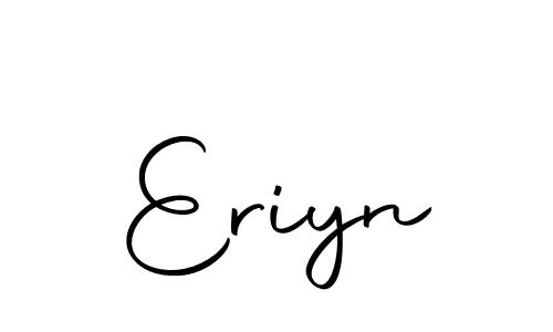 Use a signature maker to create a handwritten signature online. With this signature software, you can design (Autography-DOLnW) your own signature for name Eriyn. Eriyn signature style 10 images and pictures png