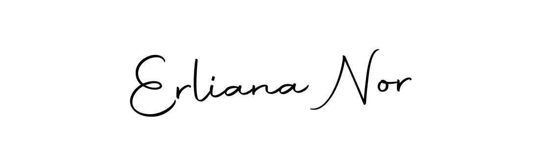 Erliana Nor stylish signature style. Best Handwritten Sign (Autography-DOLnW) for my name. Handwritten Signature Collection Ideas for my name Erliana Nor. Erliana Nor signature style 10 images and pictures png