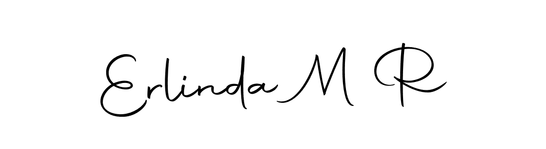 Design your own signature with our free online signature maker. With this signature software, you can create a handwritten (Autography-DOLnW) signature for name Erlinda M R. Erlinda M R signature style 10 images and pictures png