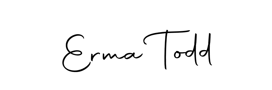 Make a beautiful signature design for name Erma Todd. With this signature (Autography-DOLnW) style, you can create a handwritten signature for free. Erma Todd signature style 10 images and pictures png