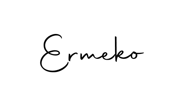 You should practise on your own different ways (Autography-DOLnW) to write your name (Ermeko) in signature. don't let someone else do it for you. Ermeko signature style 10 images and pictures png