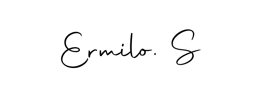 Create a beautiful signature design for name Ermilo. S. With this signature (Autography-DOLnW) fonts, you can make a handwritten signature for free. Ermilo. S signature style 10 images and pictures png