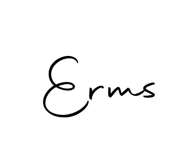 Make a beautiful signature design for name Erms. With this signature (Autography-DOLnW) style, you can create a handwritten signature for free. Erms signature style 10 images and pictures png