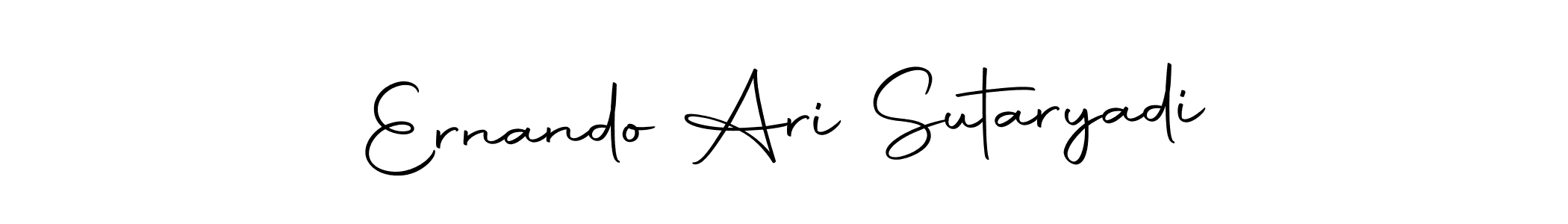 Make a beautiful signature design for name Ernando Ari Sutaryadi. Use this online signature maker to create a handwritten signature for free. Ernando Ari Sutaryadi signature style 10 images and pictures png