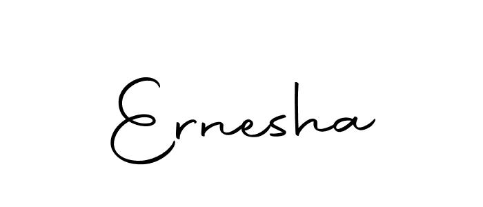 How to make Ernesha name signature. Use Autography-DOLnW style for creating short signs online. This is the latest handwritten sign. Ernesha signature style 10 images and pictures png