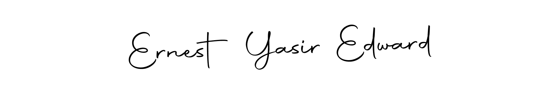 Make a beautiful signature design for name Ernest Yasir Edward. With this signature (Autography-DOLnW) style, you can create a handwritten signature for free. Ernest Yasir Edward signature style 10 images and pictures png