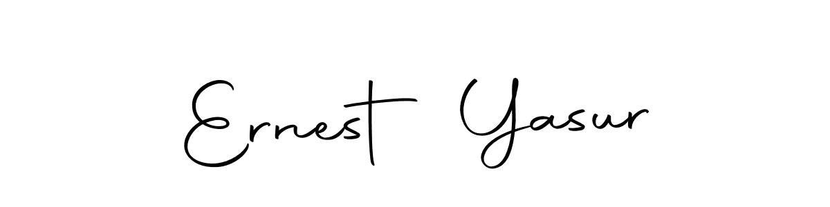 Similarly Autography-DOLnW is the best handwritten signature design. Signature creator online .You can use it as an online autograph creator for name Ernest Yasur. Ernest Yasur signature style 10 images and pictures png