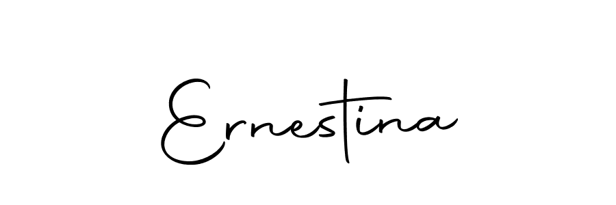 Use a signature maker to create a handwritten signature online. With this signature software, you can design (Autography-DOLnW) your own signature for name Ernestina. Ernestina signature style 10 images and pictures png