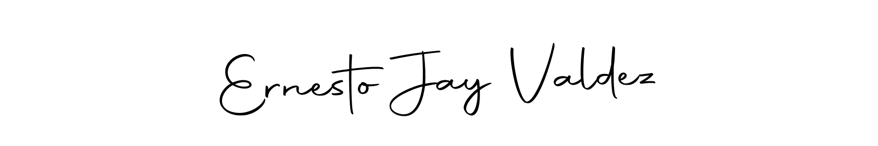 Create a beautiful signature design for name Ernesto Jay Valdez. With this signature (Autography-DOLnW) fonts, you can make a handwritten signature for free. Ernesto Jay Valdez signature style 10 images and pictures png