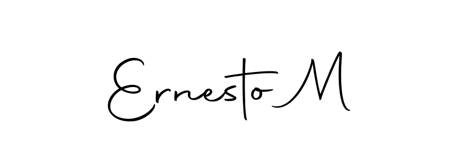 Design your own signature with our free online signature maker. With this signature software, you can create a handwritten (Autography-DOLnW) signature for name Ernesto M. Ernesto M signature style 10 images and pictures png