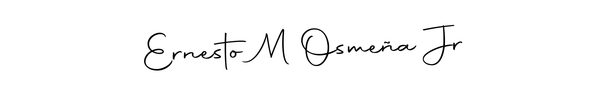 Design your own signature with our free online signature maker. With this signature software, you can create a handwritten (Autography-DOLnW) signature for name Ernesto M Osmeña Jr. Ernesto M Osmeña Jr signature style 10 images and pictures png