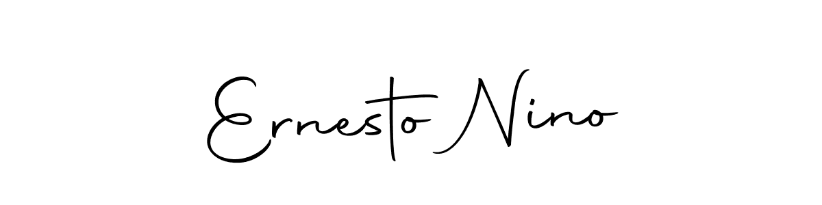 How to make Ernesto Nino name signature. Use Autography-DOLnW style for creating short signs online. This is the latest handwritten sign. Ernesto Nino signature style 10 images and pictures png