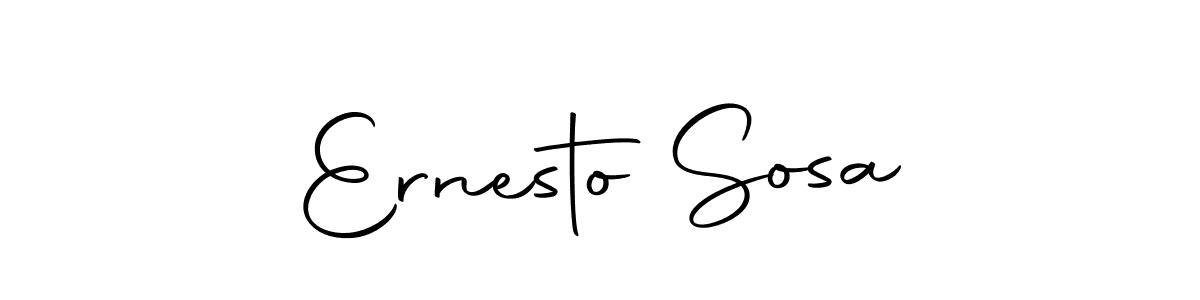 How to make Ernesto Sosa name signature. Use Autography-DOLnW style for creating short signs online. This is the latest handwritten sign. Ernesto Sosa signature style 10 images and pictures png