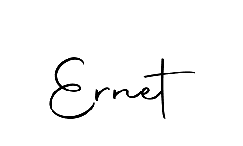 Create a beautiful signature design for name Ernet. With this signature (Autography-DOLnW) fonts, you can make a handwritten signature for free. Ernet signature style 10 images and pictures png