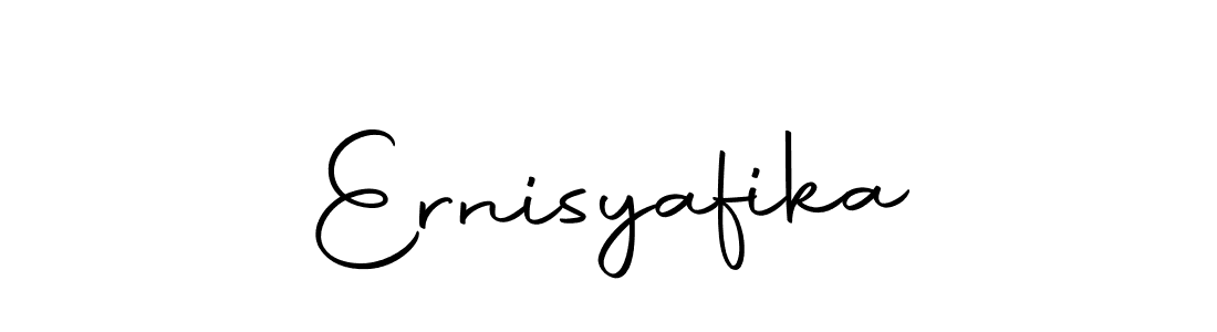 How to make Ernisyafika name signature. Use Autography-DOLnW style for creating short signs online. This is the latest handwritten sign. Ernisyafika signature style 10 images and pictures png