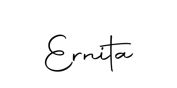 Make a beautiful signature design for name Ernita. With this signature (Autography-DOLnW) style, you can create a handwritten signature for free. Ernita signature style 10 images and pictures png