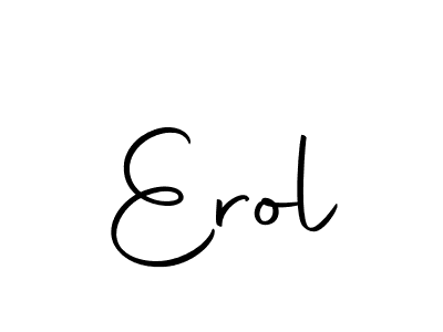 Create a beautiful signature design for name Erol. With this signature (Autography-DOLnW) fonts, you can make a handwritten signature for free. Erol signature style 10 images and pictures png