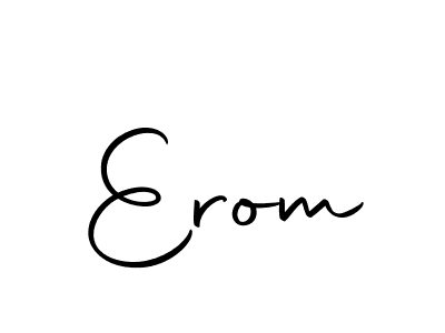 How to make Erom signature? Autography-DOLnW is a professional autograph style. Create handwritten signature for Erom name. Erom signature style 10 images and pictures png