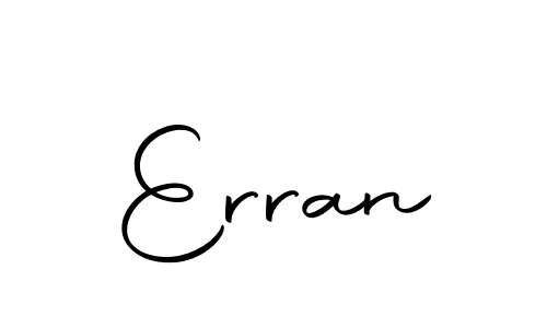 Design your own signature with our free online signature maker. With this signature software, you can create a handwritten (Autography-DOLnW) signature for name Erran. Erran signature style 10 images and pictures png