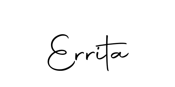 Also we have Errita name is the best signature style. Create professional handwritten signature collection using Autography-DOLnW autograph style. Errita signature style 10 images and pictures png