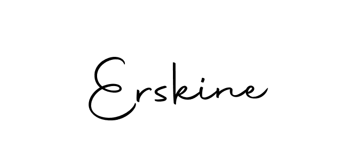 Design your own signature with our free online signature maker. With this signature software, you can create a handwritten (Autography-DOLnW) signature for name Erskine. Erskine signature style 10 images and pictures png