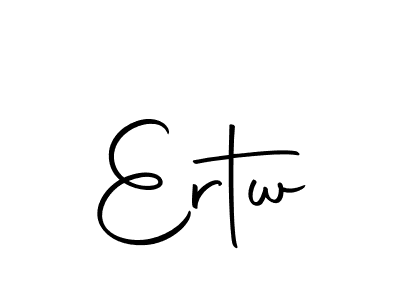 Create a beautiful signature design for name Ertw. With this signature (Autography-DOLnW) fonts, you can make a handwritten signature for free. Ertw signature style 10 images and pictures png