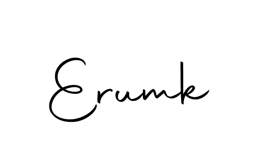 Design your own signature with our free online signature maker. With this signature software, you can create a handwritten (Autography-DOLnW) signature for name Erumk. Erumk signature style 10 images and pictures png