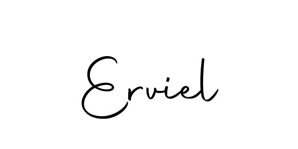 if you are searching for the best signature style for your name Erviel. so please give up your signature search. here we have designed multiple signature styles  using Autography-DOLnW. Erviel signature style 10 images and pictures png