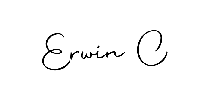 Make a short Erwin C signature style. Manage your documents anywhere anytime using Autography-DOLnW. Create and add eSignatures, submit forms, share and send files easily. Erwin C signature style 10 images and pictures png