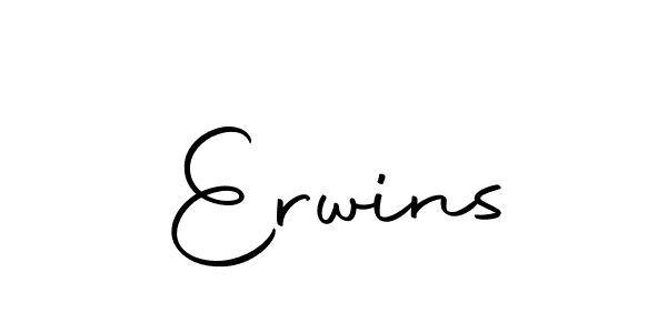 The best way (Autography-DOLnW) to make a short signature is to pick only two or three words in your name. The name Erwins include a total of six letters. For converting this name. Erwins signature style 10 images and pictures png