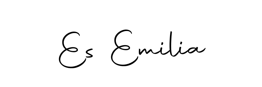 Also we have Es Emilia name is the best signature style. Create professional handwritten signature collection using Autography-DOLnW autograph style. Es Emilia signature style 10 images and pictures png