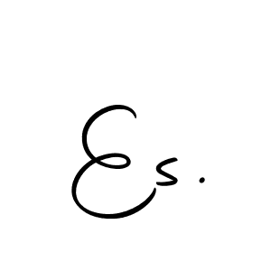 Create a beautiful signature design for name Es.. With this signature (Autography-DOLnW) fonts, you can make a handwritten signature for free. Es. signature style 10 images and pictures png