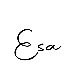 Design your own signature with our free online signature maker. With this signature software, you can create a handwritten (Autography-DOLnW) signature for name Esa. Esa signature style 10 images and pictures png