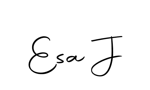 Also we have Esa J name is the best signature style. Create professional handwritten signature collection using Autography-DOLnW autograph style. Esa J signature style 10 images and pictures png